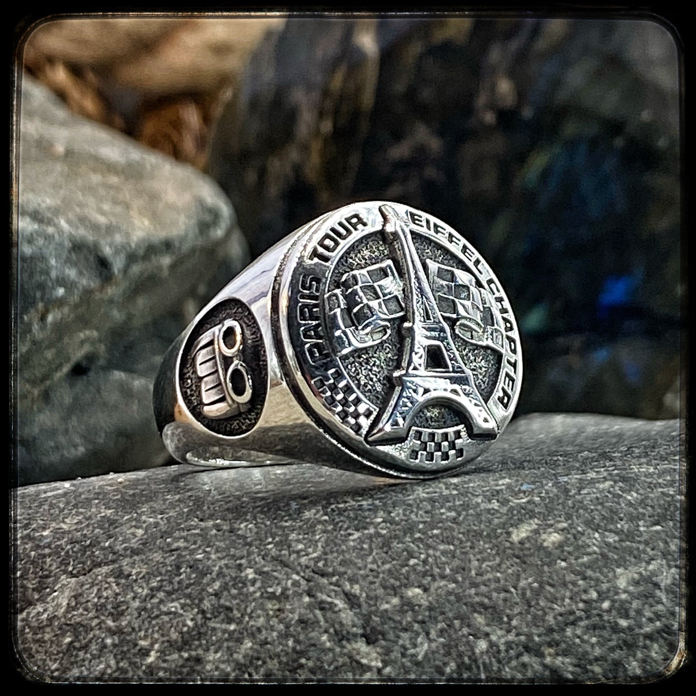 Paris Eiffel Tower Chapter Custom Ring