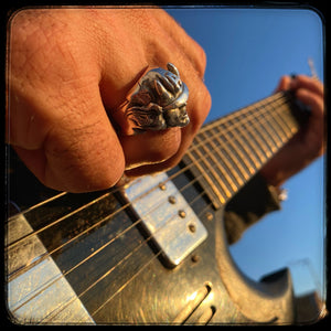 ACDC Angus Young Ring – Highway to Hell – 925 Silver