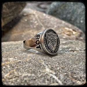 Rugby Club Toulonnais RCT Signet Ring Steel