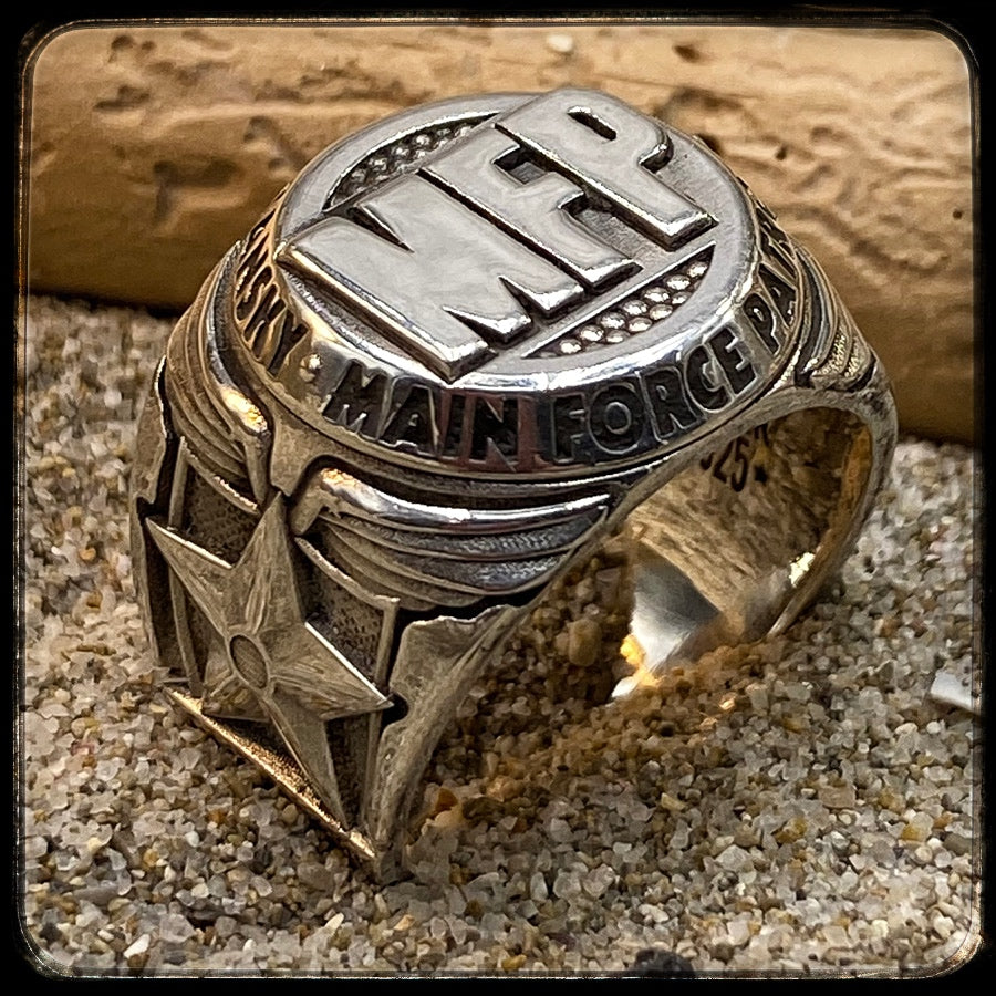 MAD MAX Tribute Ring MAIN FORCE PATROL 925 silver
