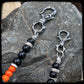 Chaîne de portefeuille MILWAUKEE Perles 10mm, onyx et magnésite