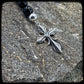 NOVA necklace 8mm onyx beads and 925 silver