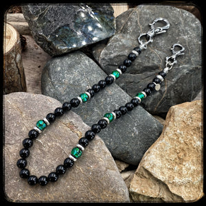 Chaîne de portefeuille NOVA Perles 10mm, onyx