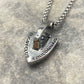 Pendentif Rugby Club Toulonnais RCT acier
