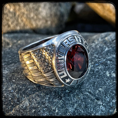 ACDC Angus Young Ring – Highway to Hell – 925 Silver