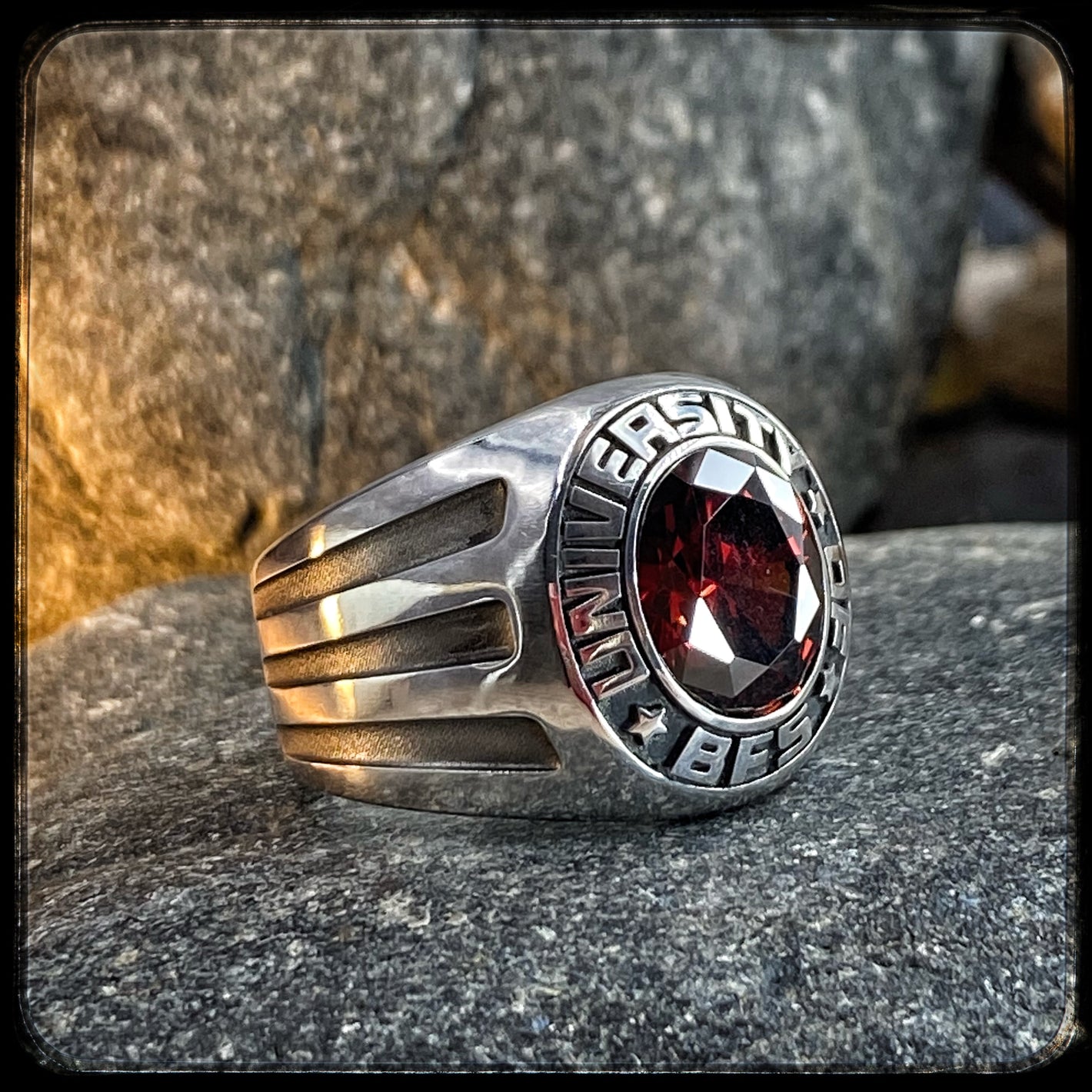 ACDC Angus Young Ring – Highway to Hell – 925 Silver