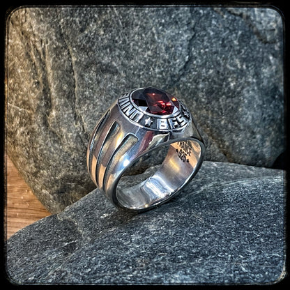 ACDC Angus Young Ring – Highway to Hell – 925 Silver