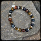 TOBACCO Bracelet Multipearls and 925 silver. DONUT pattern
