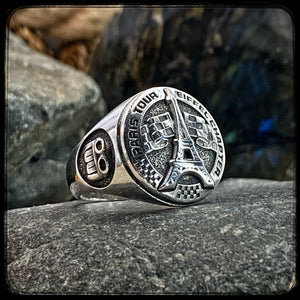 Paris Eiffel Tower Chapter Custom Ring
