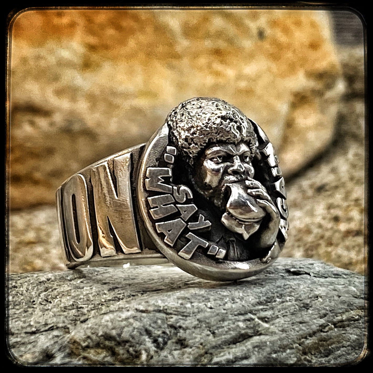 PULP FICTION Ring Tribute Samuel L JACKSON 925 silver