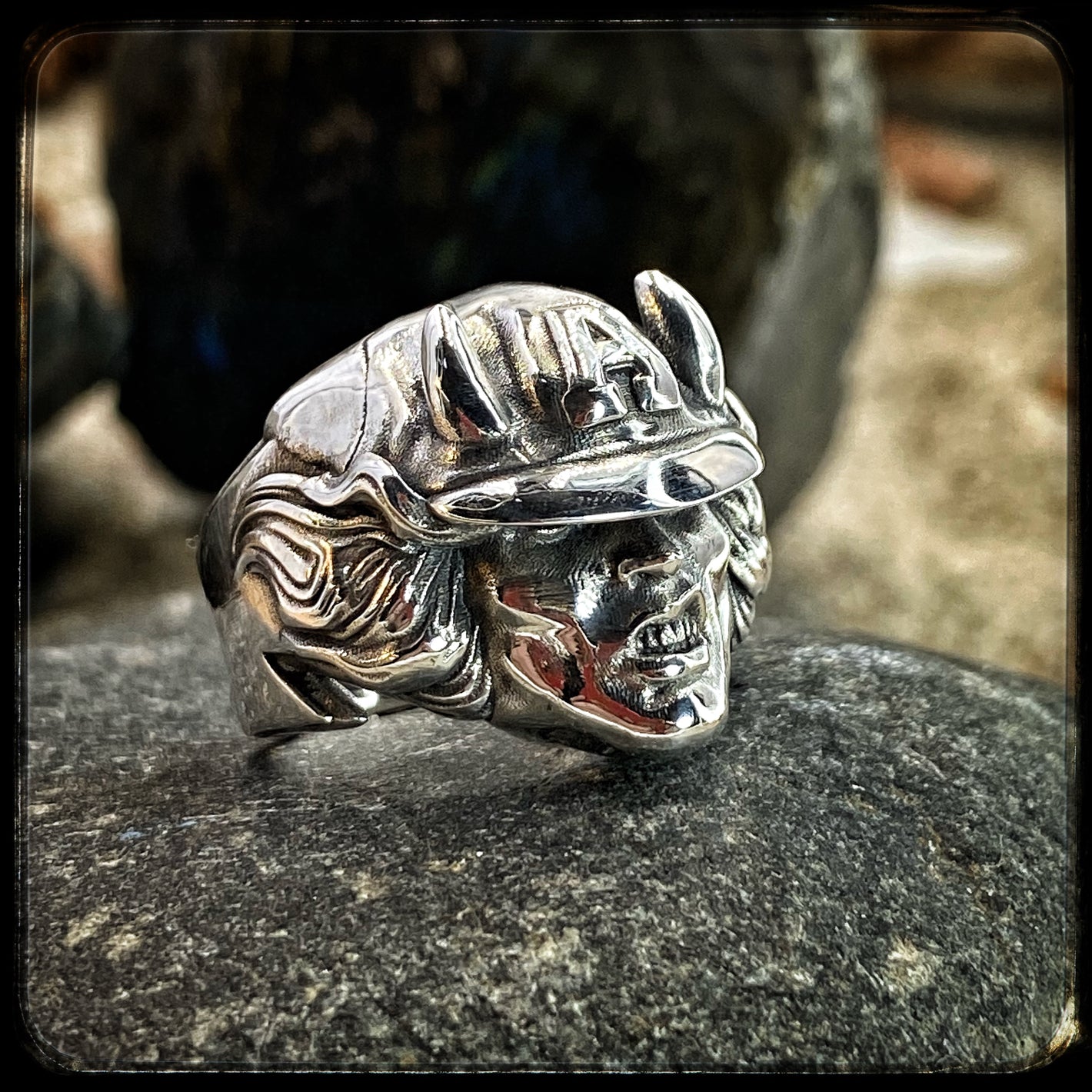 ACDC Angus Young Ring – Highway to Hell – 925 Silver