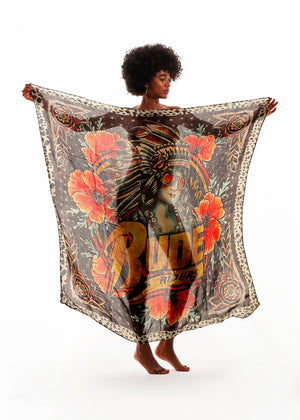 Foulard RUDE RIDERS BLACK INDIAN