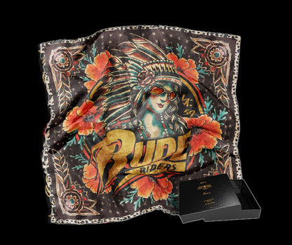 Scarf RUDE RIDERS BLACK INDIAN 